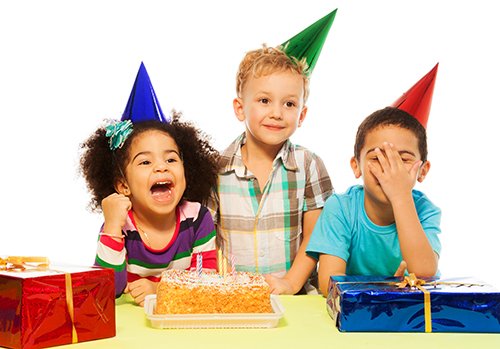 kids at birthday party