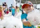 kids playing bubbles