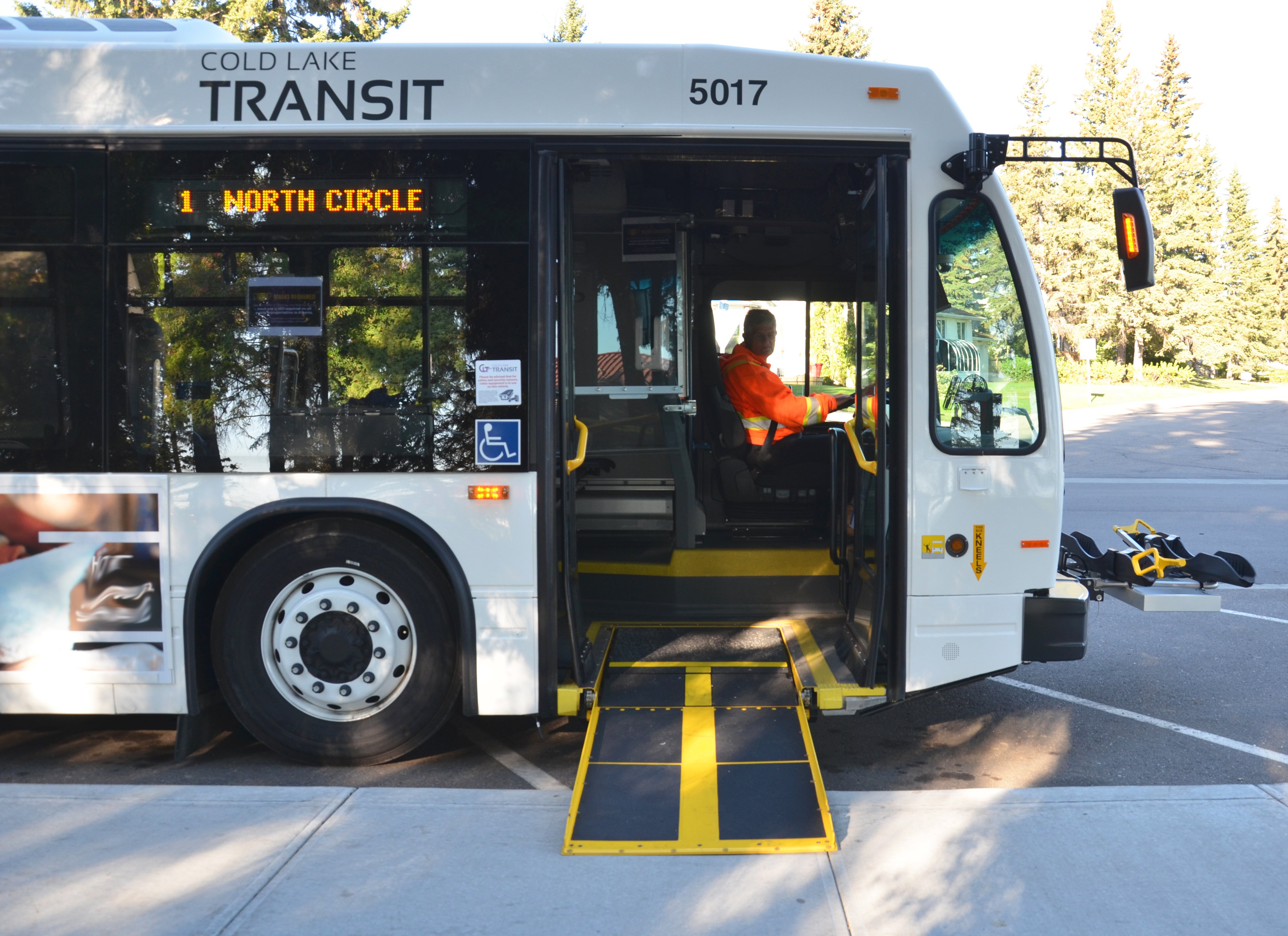 bus with ramp out