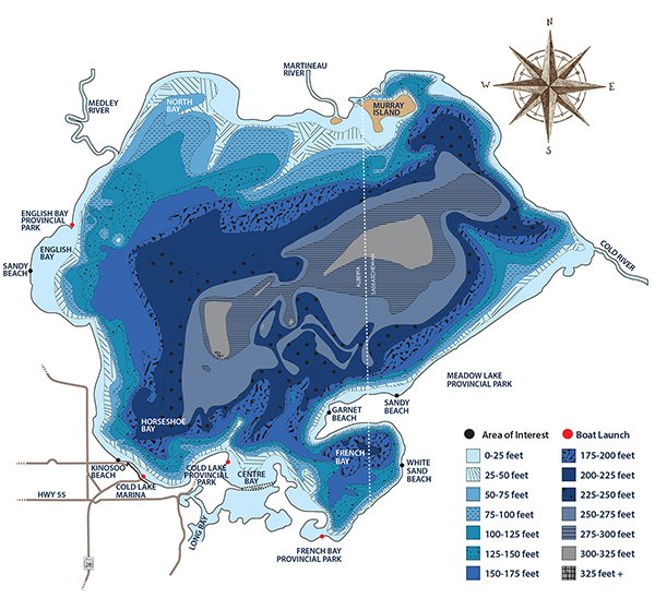 cold lake map